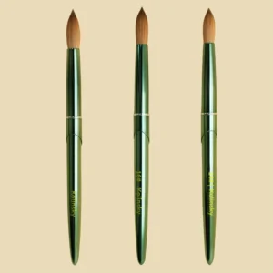 Professional Customized Kolinsky Acrylic Nail Brush 100% European and American Large Acrylic Powder Brush Round Head Flat Head