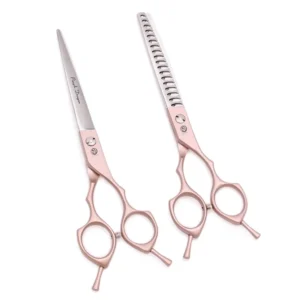 Professional Dog Grooming Scissors 6.5″ 7″ JP Stainless Straight Shears Thinning Pet Chunker Scissors Z9029