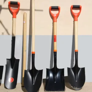 Professional Farm Tool Manufacturers Garden Spades Shovel with Wooden Handle D Handle Design for Fencing and Construction Work