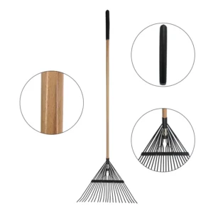 Professional Garden Tool Manufacturer Lightweight Labor saving Leaf Grass Rake Durable Outdoor Hand Garden Rake