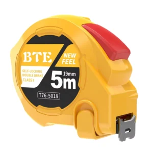 Professional High Precision 5M Metric Tape 19mm High Visibility Blade Waterproof ABS Case Push Button Lock Custom Logo