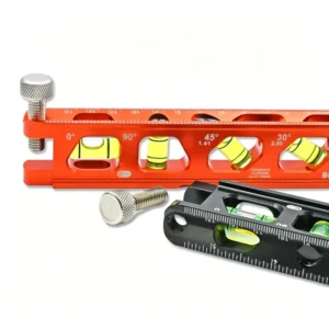 Professional Industrial Grade Aluminum Alloy Level with Strong Magnets V Groove 1mm Accuracy for Pipe and Surface Work