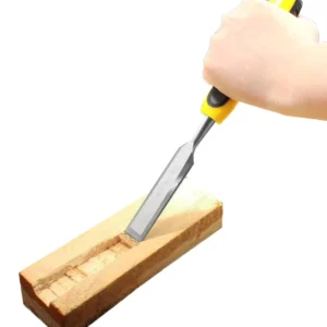 Professional Industrial Grade High-Carbon Steel Hand Chisel Tool 3 Sets with Two-Color Handle for Woodworking Engraving