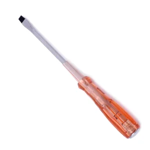 Professional Industrial Magnetic Screwdriver with Plastic Handle and Chrome Finish for DIY and Household Repair