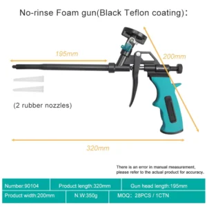 Professional Industrial Manual Lightweight Aluminum Caulking Gun High Pressure Sealant Foam DIY Home Repair Waterproofing