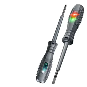 Professional Magnetic Flat head Screwdriver Phillips Bit Dual Purpose Measuring Digital Display Color Light Testing Pen