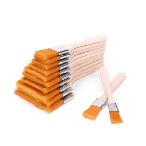 Professional Multi functional 12pcs Wooden Handle Paint Brush Wall Nylon Bristle Brush Art Oil Painting Brush