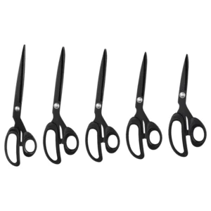 Professional Multifunctional DIY Stainless Steel Tailor Scissors Foldable Design Partially Serrated Edge