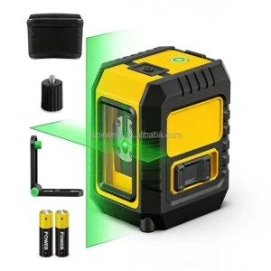 Professional Rotary Laser Level Meter 2 Dot Green Line Self Leveling Cross Vertical Line for Construction DIY Industrial Grade