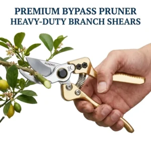 Professional SUS420 Stainless Steel Branch Cutter Sharp Garden Pruning Shears Hand Pruner for Fruit Trees