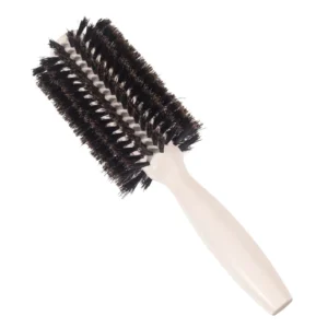 Professional Salon Natural Wooden Round Brush Round Roller Bristle Straightening Hairbrush