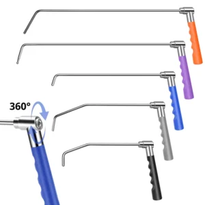 Professional Senior Multi Color Metal Car Dent Repair Pry Bar Set 360 degree Rotating Adjustable Handle Body Sheet Metal Tool