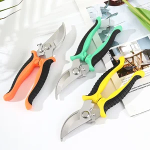 Professional Stainless Steel Pruning Shears Garden Hand Tools Pruner Shears Safety Lock for Fruit Trimming DIY