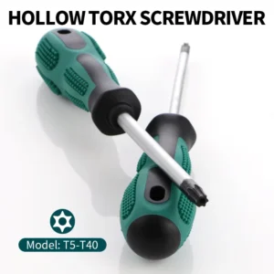 Professional T25 Security Torx Screwdriver Set Plastic Handle Magnetic Tamper Proof Industrial Automotive Repair