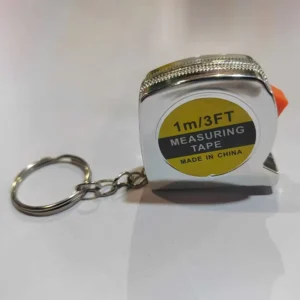 Promotion Gift Tape Measure 1m 3ft Steel Measuring Tape Retractable Easy Read Measurement Ruler with Keyring