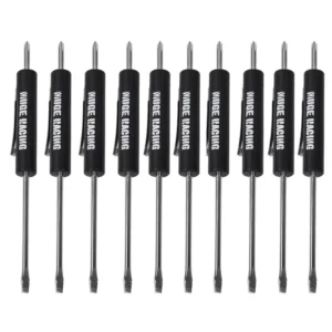 Promotional Pocket Screwdriver with Magnet Top Black Mini Pocket Screwdriver Phillips Flat Head Tip Magnet and Clip