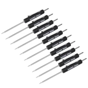 Promotional Pocket Screwdriver with Magnet Top High Quality Magnet Tool Black Mini Pocket Screwdriver Phillips