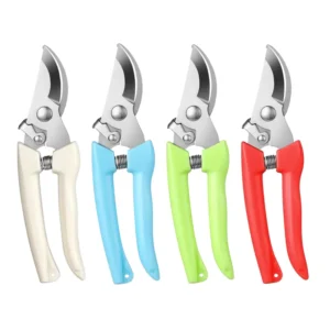 Pruner Garden Scissors Tree Pruners Stainless Steel Pruning with Curved Blade Plant Cutting Tools Trimming Scissors