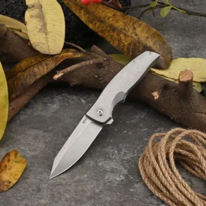 Purple Blue Folding Hiking Hunting Knives Portable Sharp Blade Knives