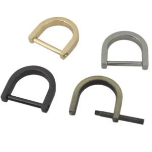 Purse Strap D Buckle Detachable U Shape Screw Shackle D Ring Metal Hardware Handbag Wallet Adjustable Buckle Bag Chain Accessory