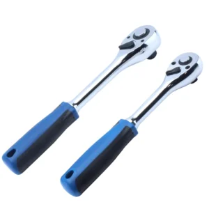 Quick Release Handle Ratchet Wrench Set 1 4 1 2 3 8 Inch Car Repair DIY Grade Steel Socket Wrench Chrome Finish Box Packing OEM