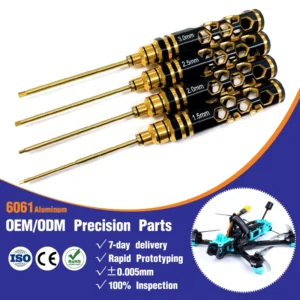 RC Hex Screw Driver Set 1.5mm 2.0mm 2.5mm 3.0mm Allen Wrench Kit for RC Car Boat Helicopter Drone Model Repair Maintenance Tool