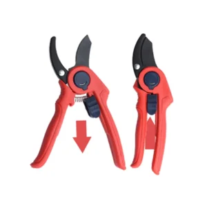 RHINOCEROS for Garden Pruner Carbon Steel Blade & Soft Grip Plastic Handle Anti Slip 8 Inch Gardening Secateurs