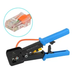 RJ45 Crimp Tool Pass Through Crimper Ethernet Cable Connector Wire Crimping Tool Hand Tools