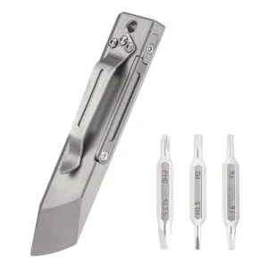 RL4 EDC Survival Pry Bar Set High Quality TC4 Titanium Lightweight Compact Multitool Screwdriver Nail Puller Window