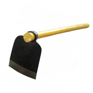 Railway Steel Hoe Garden Digging Farm Hoe Agricultural Hand Tool with Wooden Handle