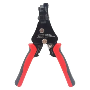 Red Black 3 in 1 Automatic Adjusting Wire Stripper 22 10 AWG for Solid and Strand Wire Cutter Ratchet Wire Crimping