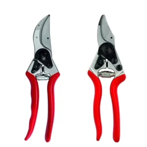 Red Garden Pruning Tools Steel Alloy Bypass Pruning Shears