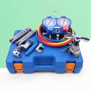 Refrigeration Integrated Flaring Tool Kits VTB 5B Refrigeration Tool Set Expander Set With R410A Refrigerant Pressure Gauge