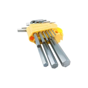 Reliable Long Lasting Stainless Steel 9 SET Hex Key for Repairing Machinery in Automotive Manufacturing Factories