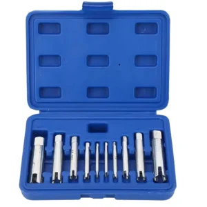 Removal Tools for M4-m24 Stripped Screw Tap Extractor Set Broken Head Bolt Taps Remover 10Pcs Screw Tap Extractors Kit