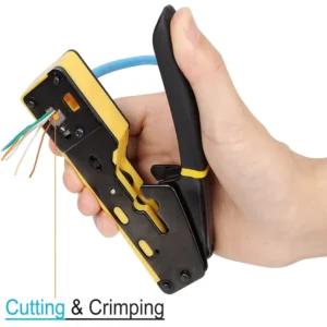 Rj11 rj12 Standard Rj45 Pass-thru Connectors of Data Cable Crimper Wire Stripper Wire Cutter
