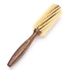 Round Hair Brush Boar Bristle Wooden Manufacturer Private Label Boar Bristle and Nylon Hair Brush Women’s Hair Brush