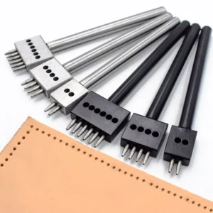 Round Punching Cutting Hole Punching Spacing Punching Leather Manufacturing Sewing DIY Leather Punching Tool