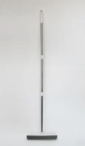 Rubber Broom Carpet Rake Pet Hair Remover Broom with 3 Section 120cm Stainless Steel Handle