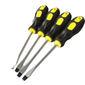 Rust Resistant Rubber Handle Magnetic Chrome Vanadium Screwdriver Set Phillips Flat Head Screw Driver