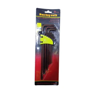 S2 Material 9pcs Set Star Head Torx L Type Allen Key Hex Key Wrench Set