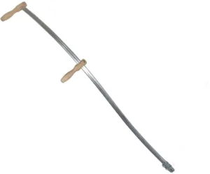 SC-02C Snath Versatile Garden Sickle Wood Handle 2.0mm 45# Steel Blade Bright Uncoated Finish Warranty for Efficient Work