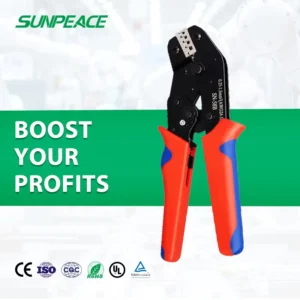 SN 06WF Industrial Grade Electric Terminal Pliers Crimper with European Style Cold Pressed Terminals for 23 AWG Wire