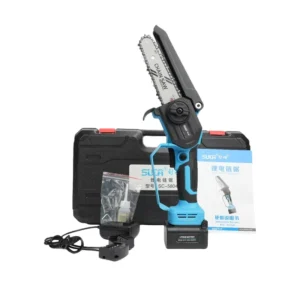 SUCA SC 5804 Lightweight 21V Battery Powered Chainsaw Electric Mini Chainsaw Handheld Chain Saw Tree Pruner Electric