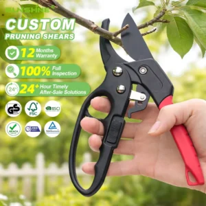 SUNSHINE Garden Pruning Shear High Carbon Steel Scissors 8” Gardening Plant Scissor Branch Secateurs SK 5 Blade