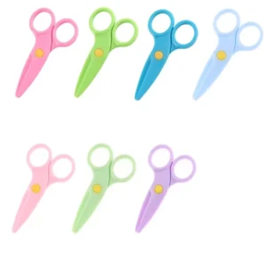 Safety Plastic Scissors Elementary School Elastic Children Cutting Food Toddler DIY Tools Handmade Mini Shear