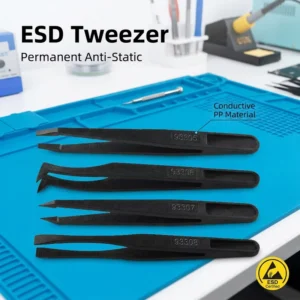 Scientific Laboratory Furniture Supplies ESD Carbon Fiber Tweezers for Cleanroom Research Station