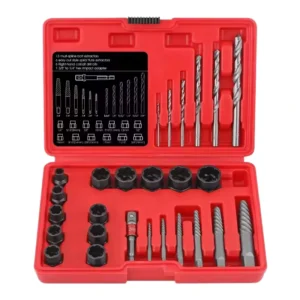 Screw Broken Wire Sleeve Removal Tool Steel Impact Damaged Bolt Nut Remover Extractor Socket Tool Set