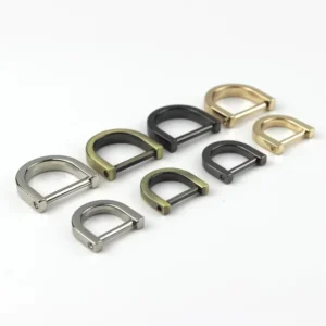 Screw D Ring Clasp Detachable Bag Chain Connect Horseshoe U Shape D Ring Screw Shackle Buckle Purse Craft Car KeyChain Accessory
