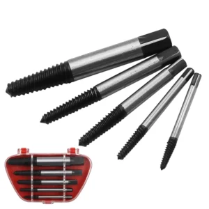 Screw Extractor Set Left Hand Reverse Thread Bolt Remover for Broken Bolts & Screws